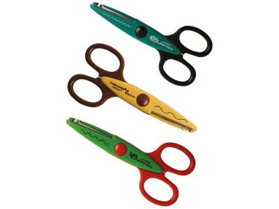 FISKARS  Ciseaux &agrave; cranter enfants - Assortiment, grenouille, serpent