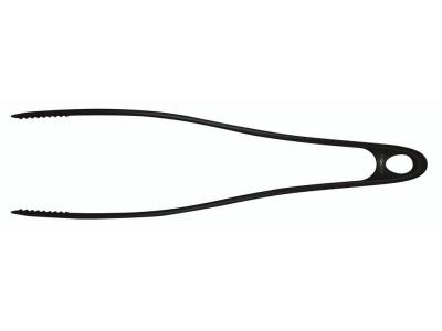 FISKARS  Pince de cuisine pour surfaces anti-adh&eacute;sives, Longueur: 29 cm, Noir, Essential, 1023810