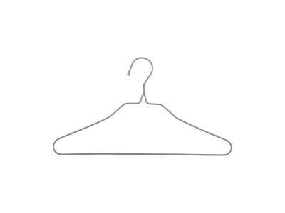 PARIS PRIX FIVE Simply Smart - Lot de 10 Cintres en M&eacute;tal Fin 39cm Gris