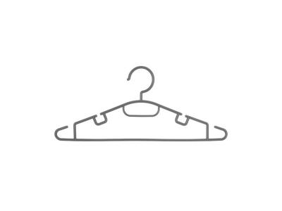 PARIS PRIX Lot de 10 cintres - 40 x 0,8 x 18 cm - Plastique