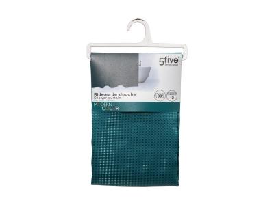 5 FIVE SIMPLY SMART FIVE Simply Smart - Rideau de Douche Modern 180x200cm P&eacute;trole