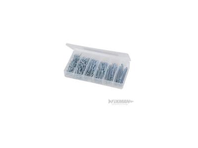 FIXMAN  642721 Coffret de Goupilles fendues 555 pi&egrave;ces, Argent