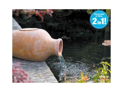 UBBINK Fontaine de jardin en terracotta aquaarte amphora filtre