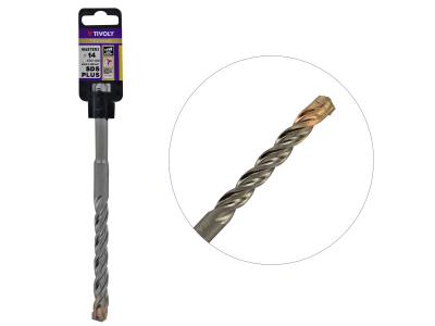 TIVOLY Foret B&eacute;ton arm&eacute; professionnel &Oslash; 14 L 450 mm SDS PLUS 3 taillants de coupe MASTER 3 TECHNIC PRO