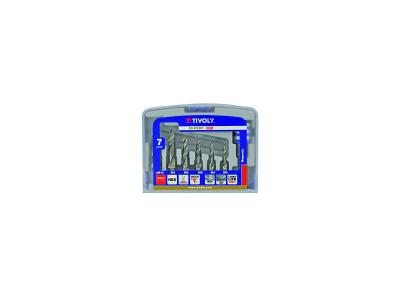Forets taraudeurs HSS TIVOLY queue hexa M3 &agrave; M10 Coffret de 6 pi&egrave;ces