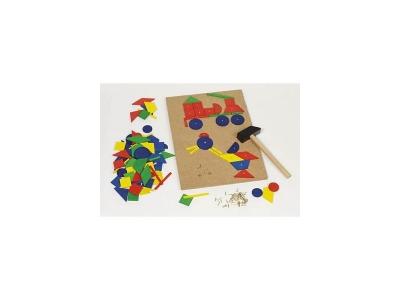 Marteau et set de Clous, Jeu Educatif Enfant en bois Goki