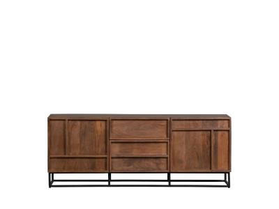 WOOOD Buffet 145x42x54 cm en bois de manguier et m&eacute;tal - ERADE