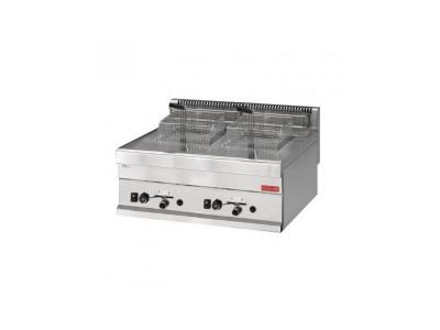 GASTRO M Friteuse &agrave; gaz 650 mm 2 x 8 Litres 12,6 kW 