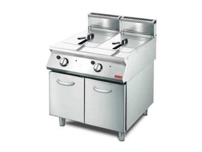 GASTRO M Friteuse &agrave; Gaz 850 mm - 2 x 13 L - 
