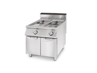 VIRTUS GROUP Friteuse &eacute;lectrique, capacit&eacute; 2x 17 litres- Virtus - - Acier inoxydable237 800x730x870mm