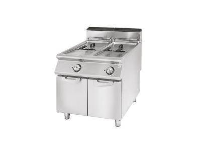 VIRTUS GROUP Friteuse &eacute;lectrique, capacit&eacute; 2x21 litres - virtus - - acier inoxydable242 800x900x870mm