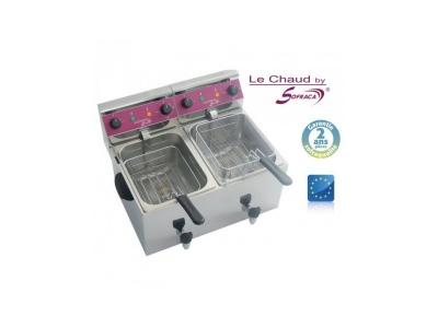  Friteuse &eacute;lectrique de table   2 x 8 Litres   Sofraca 