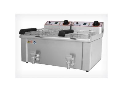 BECKERS Friteuse &eacute;lectrique FBR 9+9 LT - - - Acier inoxydable 630x480x350mm