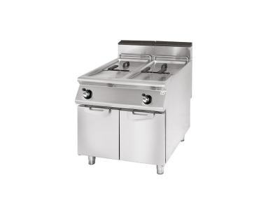 VIRTUS GROUP Friteuse Gaz, Capacit&eacute; 22+22 Litres - Virtus - - Acier inoxydable244 800x900x870mm
