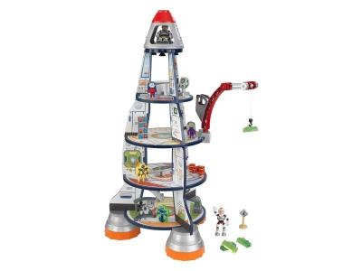KIDKRAFT &reg; Jeu de construction fus&eacute;e g&eacute;ante, bois 63443