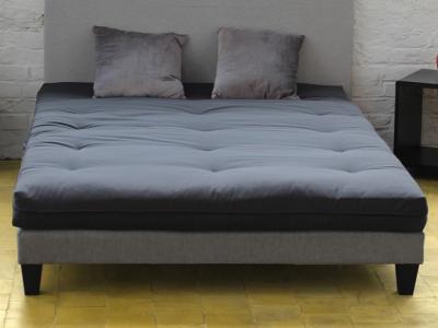 DREAMEA Matelas futon cotongris Anthracite 160x200