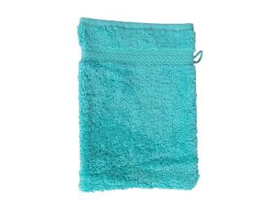 SENSEI MAISON Llot de 3 gants de toilette 550 g/m&sup2; bleu turquoise 16x22 cm