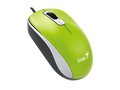 GENIUS DX-110 - Souris - droitiers et gauchers - optique - 3 boutons - filaire - USB - vert