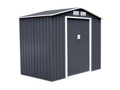  Cabane &agrave;&nbsp; outils en t&agrave;&acute;le galvanis&eacute;e abri de jardin en m&eacute;tal 277 x 191 x 192 cm gris