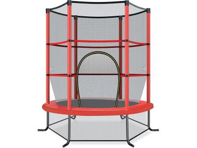 COSTWAY  Trampoline De Jardin Pour Enfants &Oslash;165 &times; 1,60h Cm Avec Filet De Protection