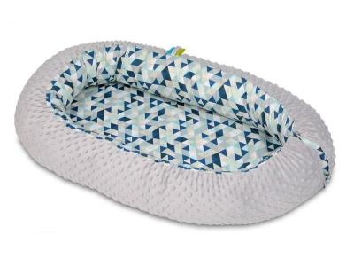  Gigoteuse cocon triangles bleus  gris