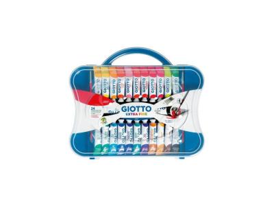 GIOTTO Bo&icirc;te 24 tubes de gouache 12ml + pinceau 
