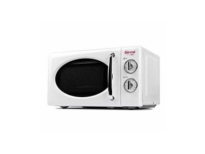 GIRMI Micro-Ondes + Gril FM21 FM2101 230V 1150W 20L M&eacute;tal Verre Blanc