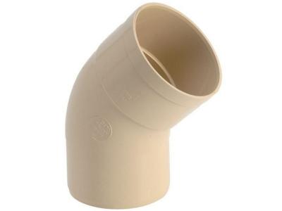 GIRPI Coude 45&deg; pvc sable , D&eacute;v.25 cm Diam.80 mm