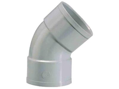 GIRPI Coude 45&deg; en pvc &agrave; coller, femelle / femelle, D.40