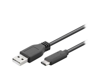 GOOBAY  55466 c&acirc;ble USB USB 2.0 1 m USB C USB A Noir - Neuf