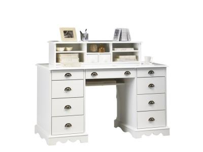 Grand bureau blanc ""bureau du notaire