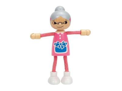  Jouet Hape - Figurine Grand-M&egrave;re En Bois Pour Maison De Poup&eacute;e En Bois