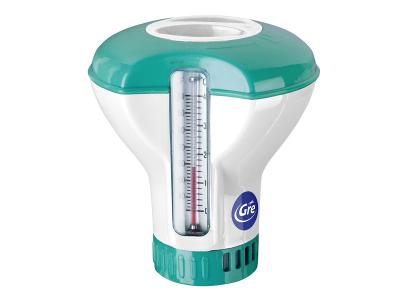 GRE Thermom&egrave;tre / Distributeur de chlore 2 en 1 - Gr&eacute;
