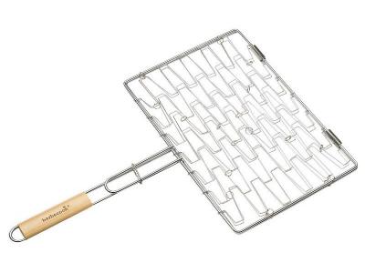 BARBECOOK Grille &eacute;lastique chrom&eacute;es et manqhe en bois FSC*-