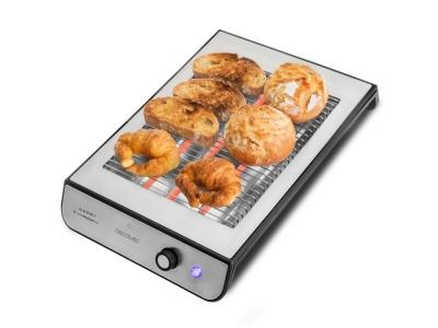 CECOTEC Grille-pain horizontal  turbo easytoast basic acier, 900 w