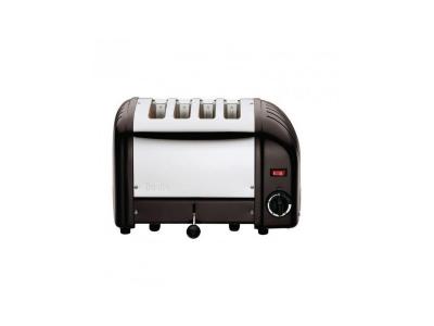 Grille Pain Professionnel Noir - 4 Tranches - Dualit - 360x210x220mm 