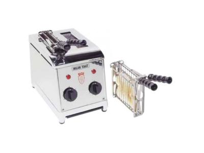 MATERIEL CHR PRO Grille-Pain Toaster Professionnel Milan 2 Fentes - - Acier inoxydable
