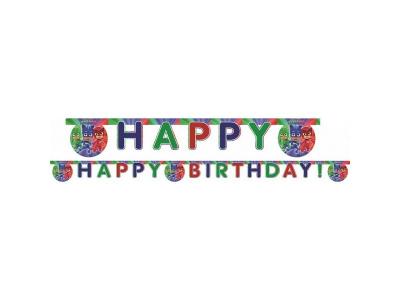 JAVOLI Disney anniversaire pendule Masques PJ 200 cm vert / bleu / rouge