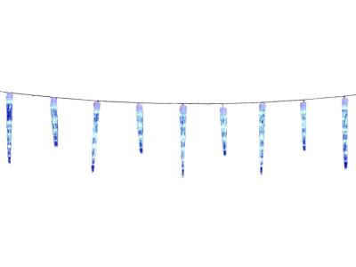 FEERIC LIGHTS & CHRISTMAS Guirlande lumineuse 10 Gla&ccedil;ons 63 lampes LED Effet TOMBEE DE NEIGE