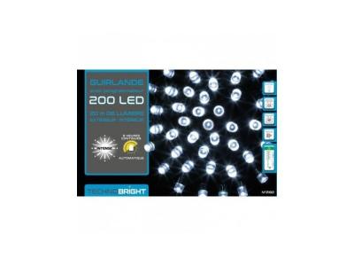 FEERIC LIGHTS & CHRISTMAS Guirlande programmable 200 LED 20 m&egrave;tres blanc froid FV 