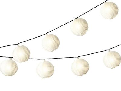 JARDIDECO Guirlande solaire lanternes chinoises 10 Led