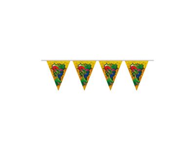 Folat 61857 Guirlande de Dinosaures-6, Multicolore, Taille Unique