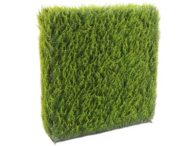 Haie artificielle haute gamme sp&eacute;cial ext&eacute;rieur / cypr&egrave;s artificiel juniperus vert - dim : 187 x 31 x 100 cm 