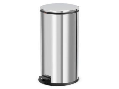 HAILO Poubelle de cuisine design &agrave; p&eacute;dale 40L  Pure XL Coloris - Inox