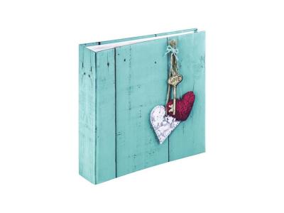 HAMA  Memo Rustico 22.5x22.5 200 Photos 10x15 Cm Love Key Album Bleu