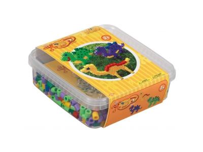 HAMA  - 8742 - maxi perles et plaque dinosaure en bo&icirc;te