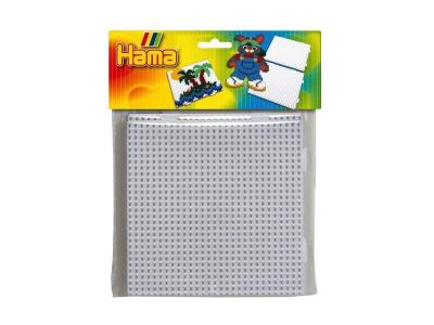 HAMA  Sachet de 2 plaques pour perles Moyennes "" 2 x carr&eacute;es