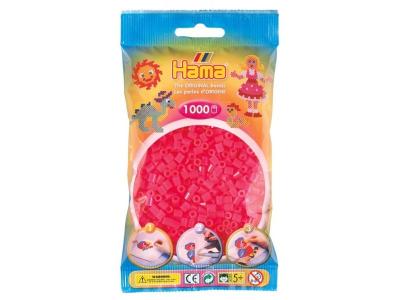 HAMA Sachet 1000 Perles Plastique Midi Fuschia Rose