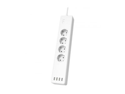 HAMA Multiprise USB  Wifi 4x16A + 4xUSB Multicolore 