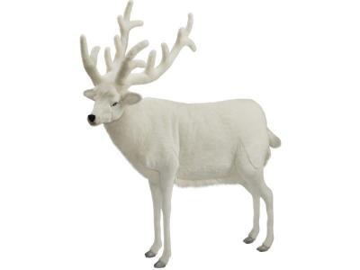 HANSA  peluche geante renne blanc 150 cm h et 140 cm l 5923